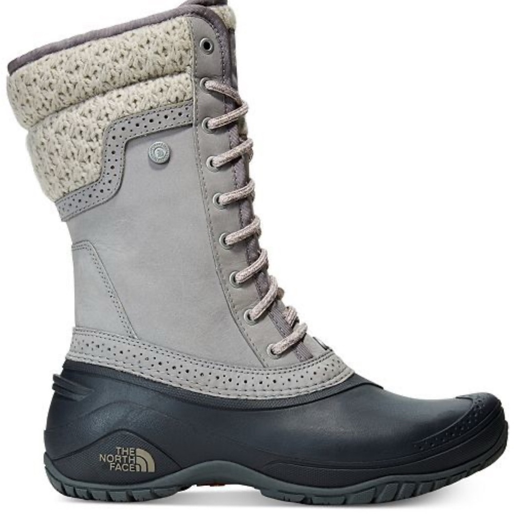 The North Face Women's Gray and Black Winter Boots